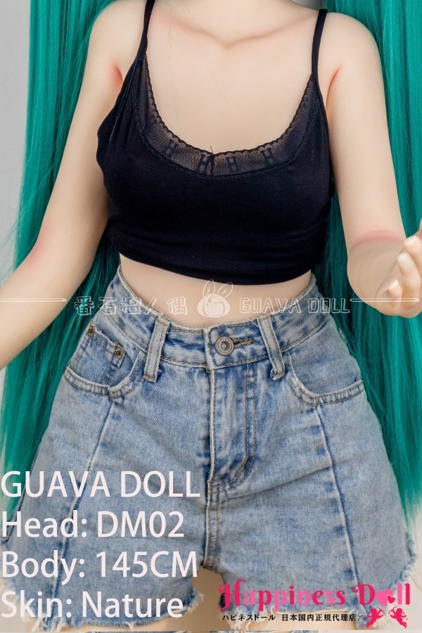GUAVA DOLL 145cm DM02黑塔ヘッド Bカップ アニメ  ソフトビニール製ヘッド+TPE製ボディ ラブドール ダッチワイフ 安い