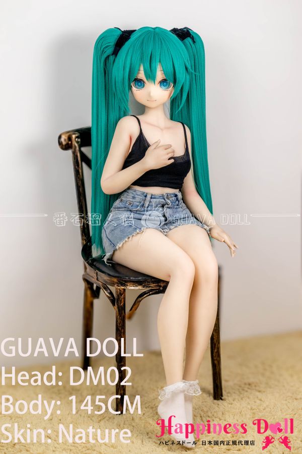GUAVA DOLL 145cm DM02黑塔ヘッド Bカップ アニメ  ソフトビニール製ヘッド+TPE製ボディ ラブドール ダッチワイフ 安い