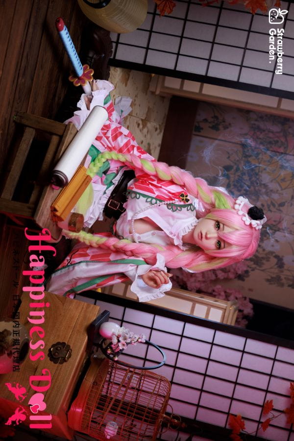 イチゴ園(Strawberry Garden)  149cm 白桃baitaoヘッド メイク① Cカップ コスプレ フルシリコン ラブドール ダッチワイフ 安い