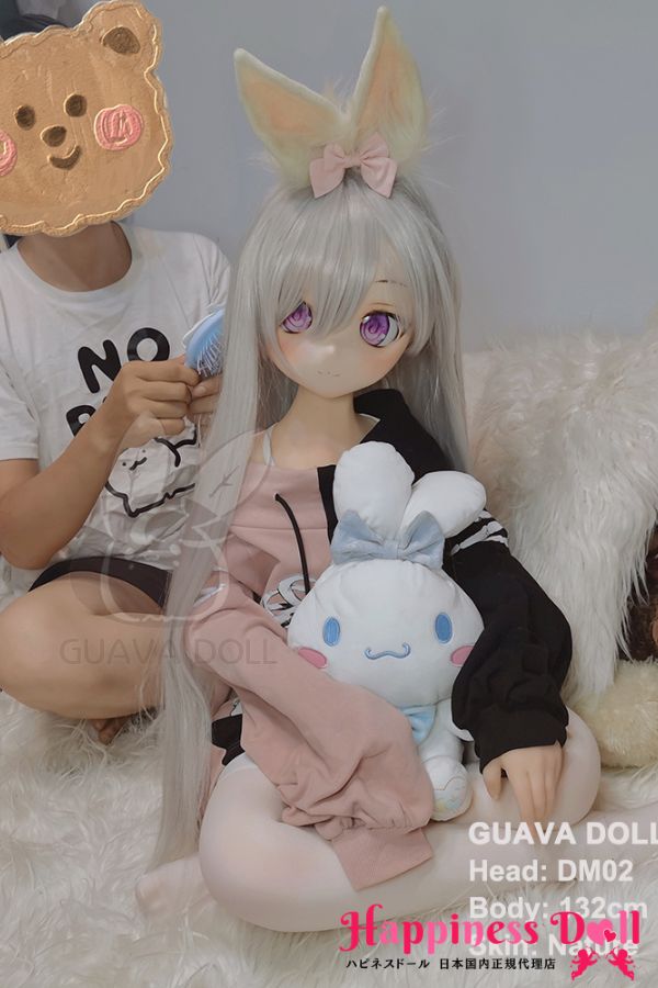 GUAVA DOLL 132cm DM02ヘッド バスト平 童顔 ソフトビニール製ヘッド+TPE製ボディ ラブドール ダッチワイフ 安い