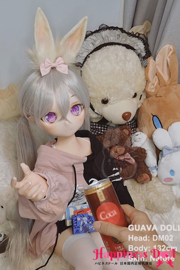 GUAVA DOLL 132cm DM02ヘッド バスト平 童顔 ソフトビニール製ヘッド+TPE製ボディ ラブドール ダッチワイフ 安い