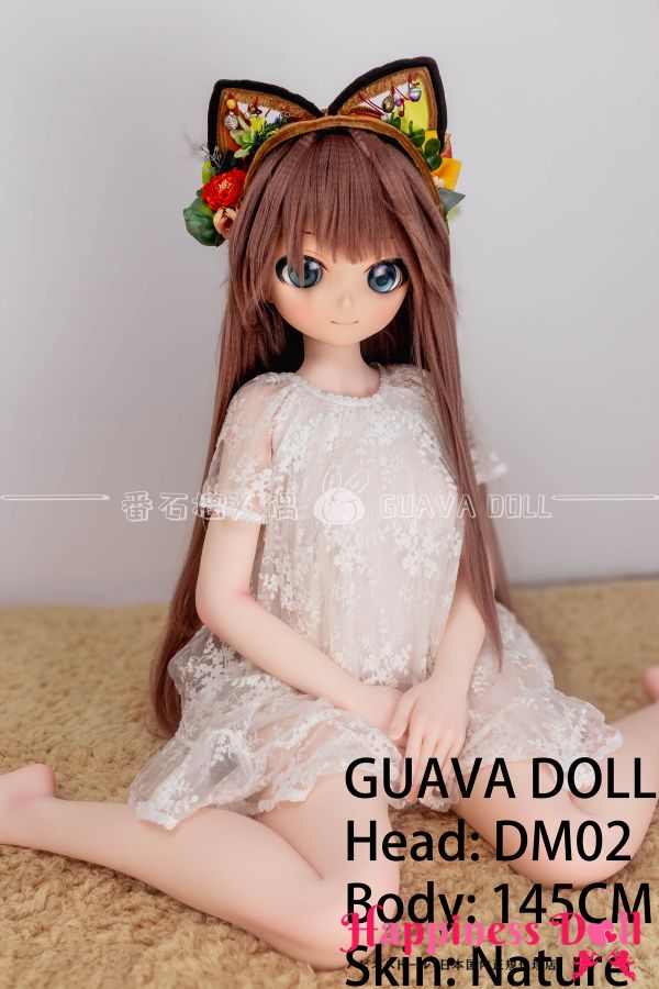 GUAVA DOLL 145cm DM02ヘッド Aカップ 童顔 ソフトビニール製ヘッド+TPE製ボディ ラブドール ダッチワイフ 安い